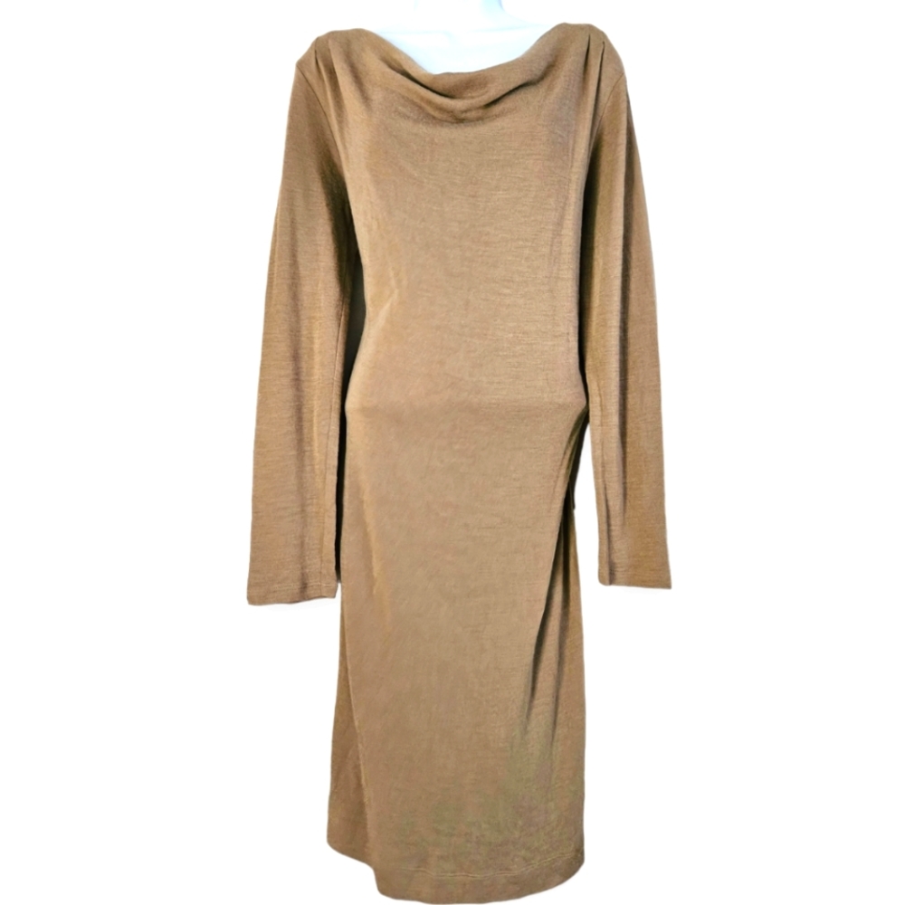 NWOT Banana Republic tan wool blend sweater dress Womens XLarge